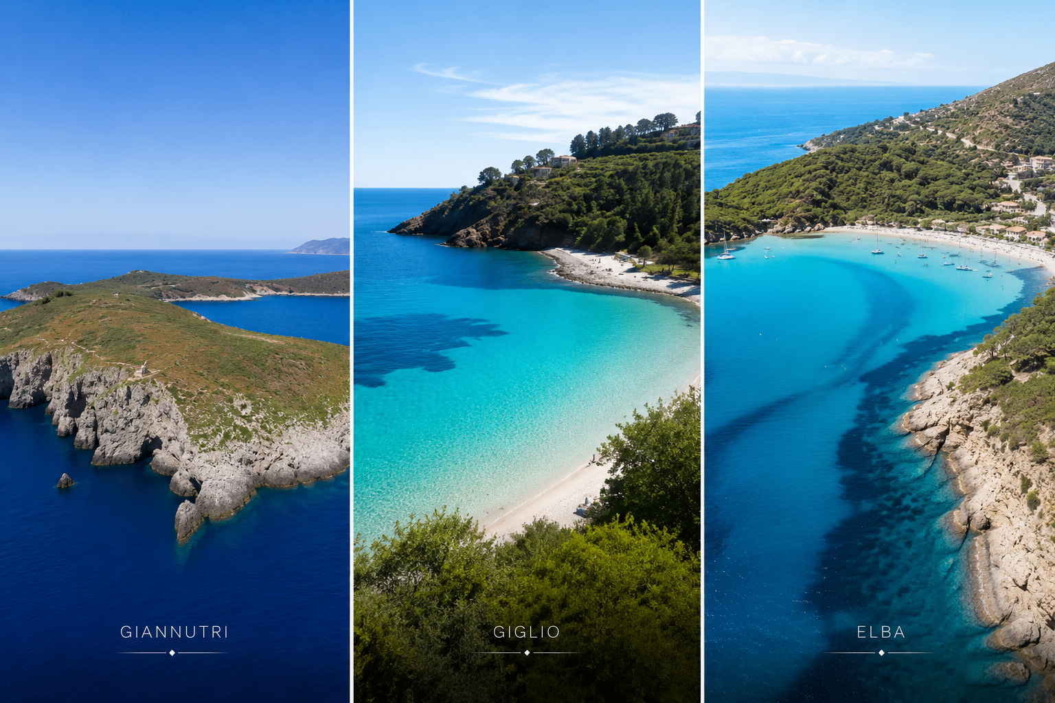 Giannutri · Giglio · Elba